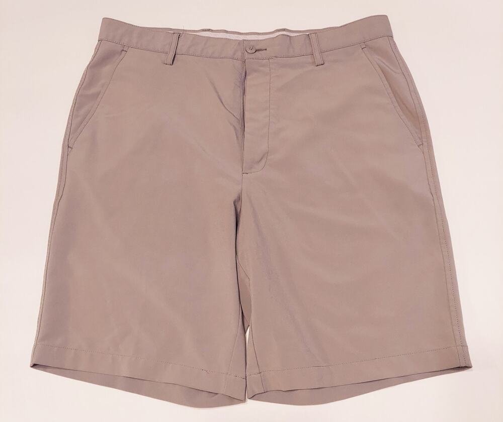 Men’s FootJoy FJ Golf Shorts Size 35 Grey Performance Chino Lightweight Stretch